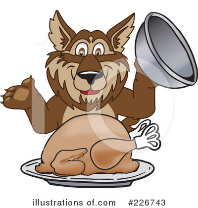 Royalty-Free (RF) Wolf Mascot Clipart Illustration by Mascot Junction - Stock Sample #226743