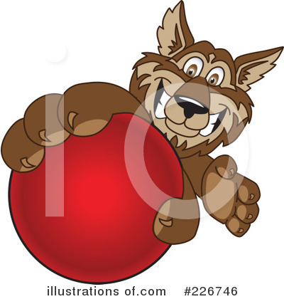 Royalty-Free (RF) Wolf Mascot Clipart Illustration by Mascot Junction - Stock Sample #226746