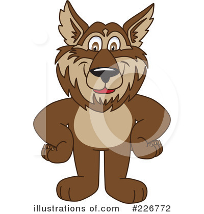 Wolf Mascot Clipart #226772 by Toons4Biz