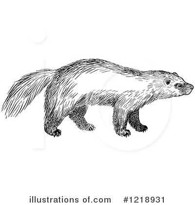 Royalty-Free (RF) Wolverine Clipart Illustration by Picsburg - Stock Sample #1218931