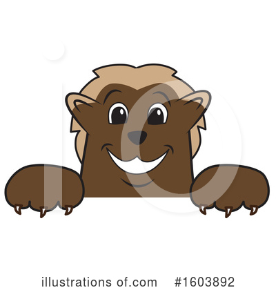 Royalty-Free (RF) Wolverine Mascot Clipart Illustration by Mascot Junction - Stock Sample #1603892
