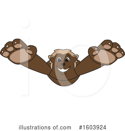 Wolverine Mascot Clipart #1603924 by Toons4Biz