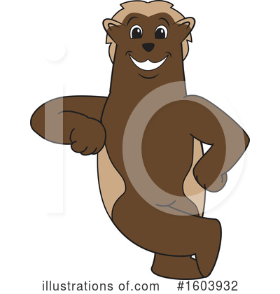 Wolverine Mascot Clipart #1603932 by Toons4Biz