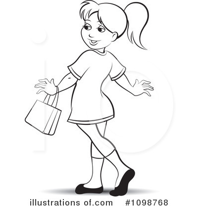 Royalty-Free (RF) Woman Clipart Illustration by Lal Perera - Stock Sample #1098768