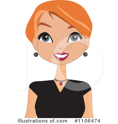 Royalty-Free (RF) Woman Clipart Illustration by peachidesigns - Stock Sample #1106474