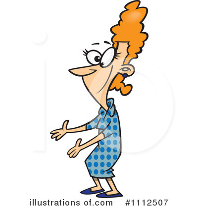 Royalty-Free (RF) Woman Clipart Illustration by toonaday - Stock Sample #1112507