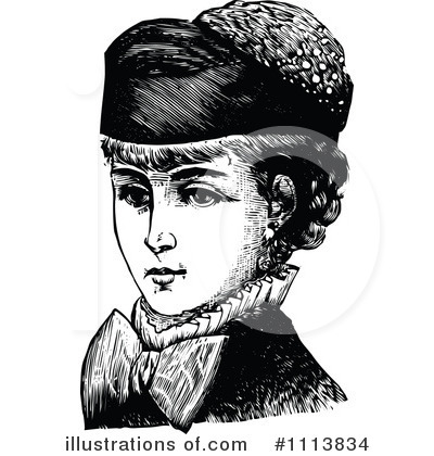 Royalty-Free (RF) Woman Clipart Illustration by Prawny Vintage - Stock Sample #1113834