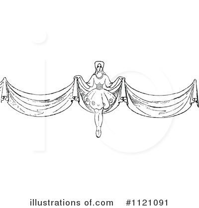 Royalty-Free (RF) Woman Clipart Illustration by Prawny Vintage - Stock Sample #1121091