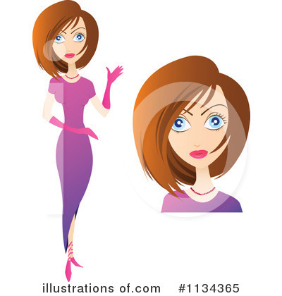 Royalty-Free (RF) Woman Clipart Illustration by YUHAIZAN YUNUS - Stock Sample #1134365