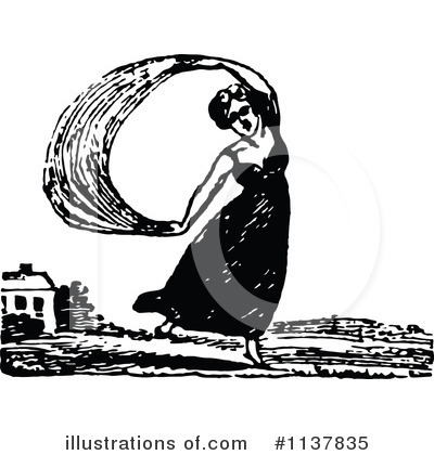 Royalty-Free (RF) Woman Clipart Illustration by Prawny Vintage - Stock Sample #1137835