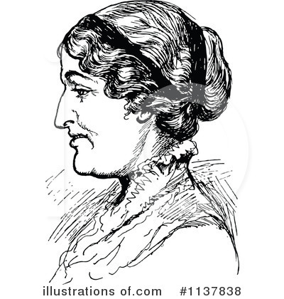 Royalty-Free (RF) Woman Clipart Illustration by Prawny Vintage - Stock Sample #1137838