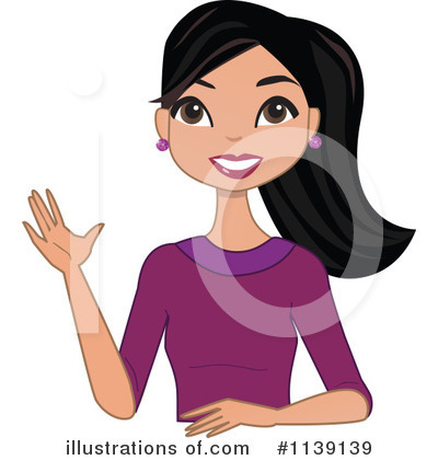 Royalty-Free (RF) Woman Clipart Illustration by peachidesigns - Stock Sample #1139139