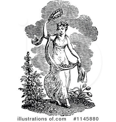 Royalty-Free (RF) Woman Clipart Illustration by Prawny Vintage - Stock Sample #1145880