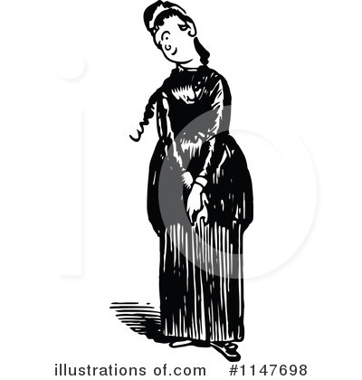 Royalty-Free (RF) Woman Clipart Illustration by Prawny Vintage - Stock Sample #1147698