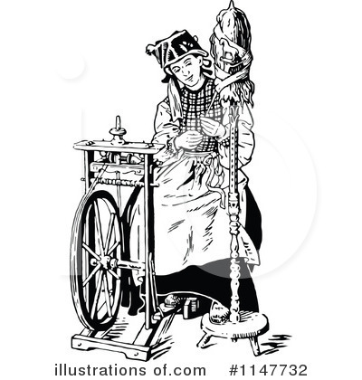 Royalty-Free (RF) Woman Clipart Illustration by Prawny Vintage - Stock Sample #1147732