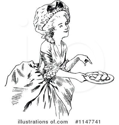 Royalty-Free (RF) Woman Clipart Illustration by Prawny Vintage - Stock Sample #1147741