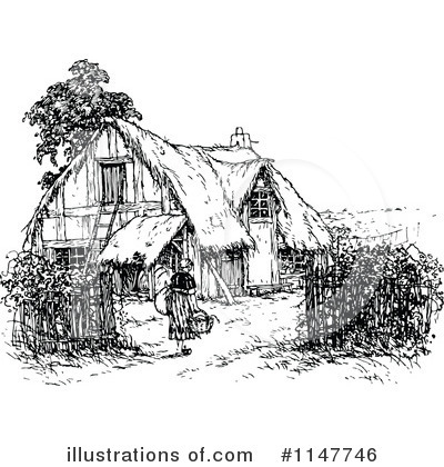 Cottage Clipart #1147746 by Prawny Vintage