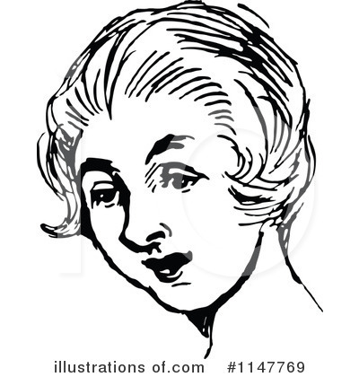 Royalty-Free (RF) Woman Clipart Illustration by Prawny Vintage - Stock Sample #1147769