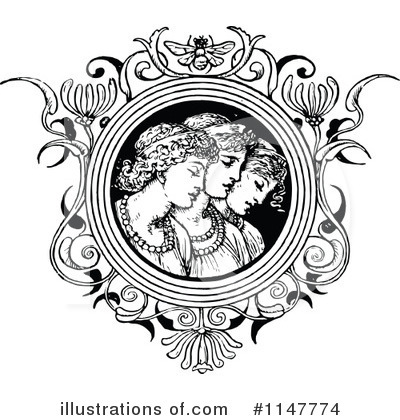 Royalty-Free (RF) Woman Clipart Illustration by Prawny Vintage - Stock Sample #1147774
