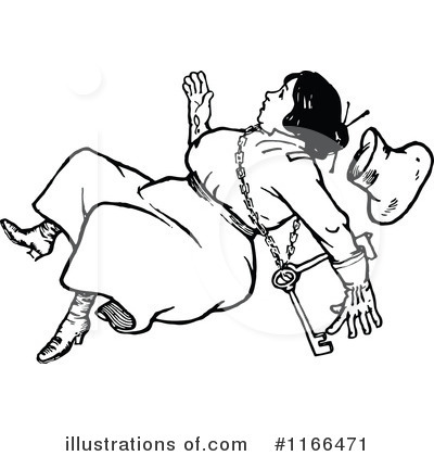 Royalty-Free (RF) Woman Clipart Illustration by Prawny Vintage - Stock Sample #1166471