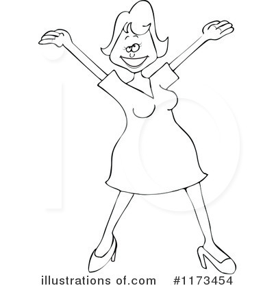 Royalty-Free (RF) Woman Clipart Illustration by djart - Stock Sample #1173454