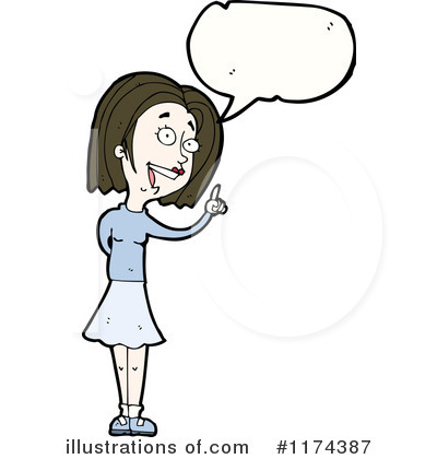 Royalty-Free (RF) Woman Clipart Illustration by lineartestpilot - Stock Sample #1174387