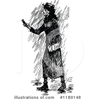Royalty-Free (RF) Woman Clipart Illustration by Prawny Vintage - Stock Sample #1180148