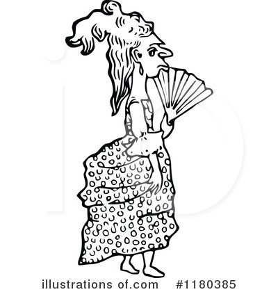 Royalty-Free (RF) Woman Clipart Illustration by Prawny Vintage - Stock Sample #1180385