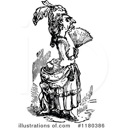 Royalty-Free (RF) Woman Clipart Illustration by Prawny Vintage - Stock Sample #1180386