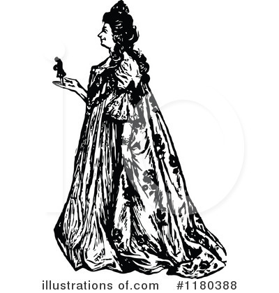 Royalty-Free (RF) Woman Clipart Illustration by Prawny Vintage - Stock Sample #1180388