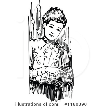 Royalty-Free (RF) Woman Clipart Illustration by Prawny Vintage - Stock Sample #1180390