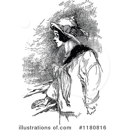 Royalty-Free (RF) Woman Clipart Illustration by Prawny Vintage - Stock Sample #1180816