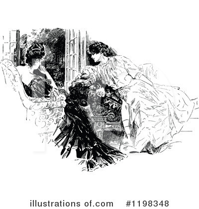 Royalty-Free (RF) Woman Clipart Illustration by Prawny Vintage - Stock Sample #1198348
