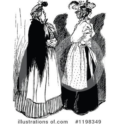 Royalty-Free (RF) Woman Clipart Illustration by Prawny Vintage - Stock Sample #1198349