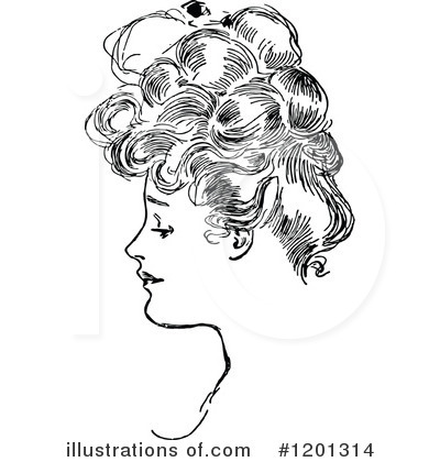 Royalty-Free (RF) Woman Clipart Illustration by Prawny Vintage - Stock Sample #1201314