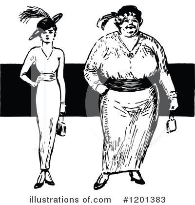 Royalty-Free (RF) Woman Clipart Illustration by Prawny Vintage - Stock Sample #1201383
