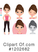 Woman Clipart #1202682 by Melisende Vector