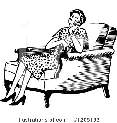 Royalty-Free (RF) Woman Clipart Illustration by Prawny Vintage - Stock Sample #1205163