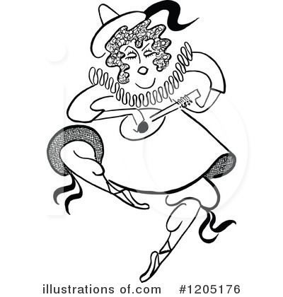 Royalty-Free (RF) Woman Clipart Illustration by Prawny Vintage - Stock Sample #1205176