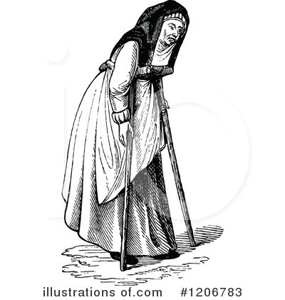 Royalty-Free (RF) Woman Clipart Illustration by Prawny Vintage - Stock Sample #1206783