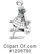 Woman Clipart #1206790 by Prawny Vintage