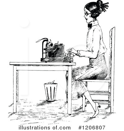Typewriter Clipart #1206807 by Prawny Vintage