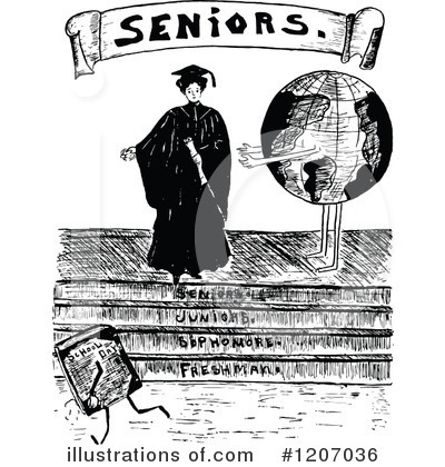 Graduation Clipart #1207036 by Prawny Vintage