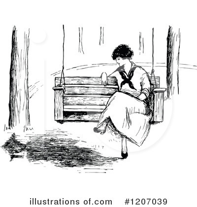 Royalty-Free (RF) Woman Clipart Illustration by Prawny Vintage - Stock Sample #1207039