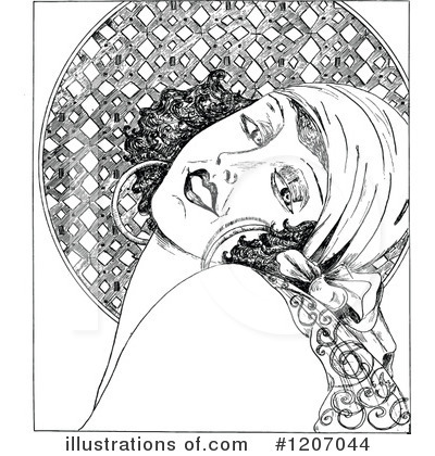 Royalty-Free (RF) Woman Clipart Illustration by Prawny Vintage - Stock Sample #1207044
