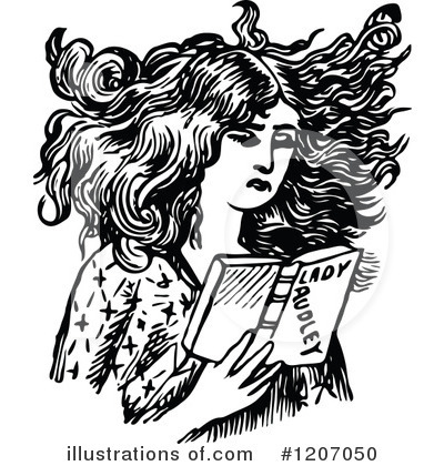 Royalty-Free (RF) Woman Clipart Illustration by Prawny Vintage - Stock Sample #1207050