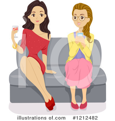 Royalty-Free (RF) Woman Clipart Illustration by BNP Design Studio - Stock Sample #1212482