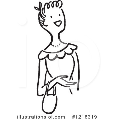 Royalty-Free (RF) Woman Clipart Illustration by Picsburg - Stock Sample #1216319