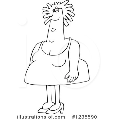 Royalty-Free (RF) Woman Clipart Illustration by djart - Stock Sample #1235590