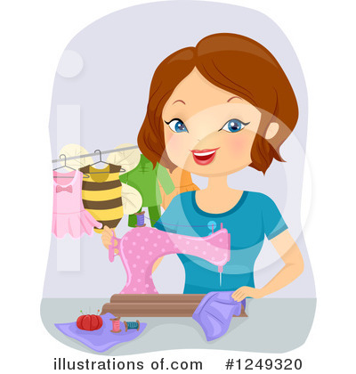 Sewing Machine Clipart #1249320 by BNP Design Studio
